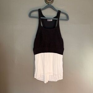 Anthropologie Black and White Tank Top